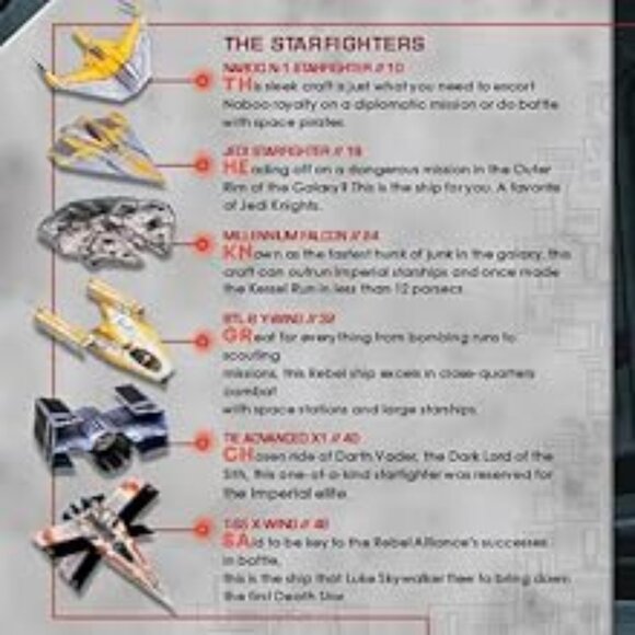 Harper/Klutz Labs Star Wars Folded Flyers Starfighter Paper Airplane Book - Picture 9 of 10